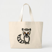 "SAVE" LUNA the LEMUR Canvas Bag