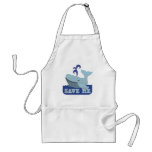 SAVE ME cute little whale aprons