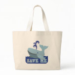 SAVE ME cute little whale bags
