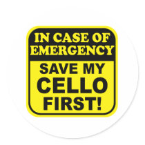 Save My Cello Sticker