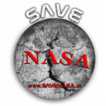 Save NASA! Sculpture Acrylic Cut Out