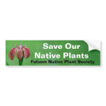 Save Native Plants Bumper Sticker bumper stickers