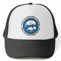 Save our dugong & turtles trucker hats
