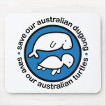Save our dugong & turtles mousepads