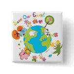 Save Our Earth Badge buttons