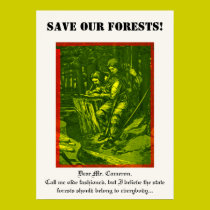 Save Our Forests! posters