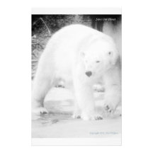 Save Our Planet -polar bear stationary Custom Stationery