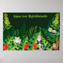Save our Rainforests Poster posters