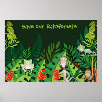 Save our Rainforests Poster