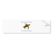 Save Our Sea Turtles blue Bumper Stickers