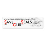 Save Our Seals bumper stickers