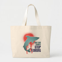 Save Our Sharks Stop Finning Canvas Bag