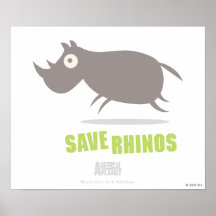 Save Rhinos Poster