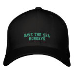 SAVE SEA MONKEYS - HAT embroidered hats