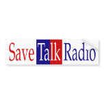 Save Talk Radio Bumper Sticker bumper stickers