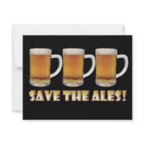 Save The Ales! Custom Invitation