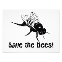 Save the Bees Art Photo