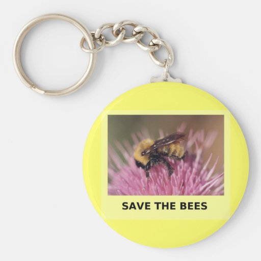 Save The Bees Keychain