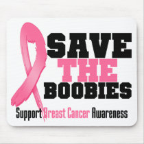 Save The Boobies Breast Cancer Mousepads