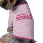 Save The Boobies pet clothing