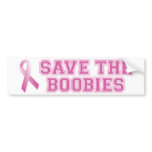 Save the Boobies (fr) bumper stickers