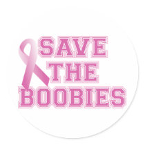 Save the Boobies (fr) Sticker
