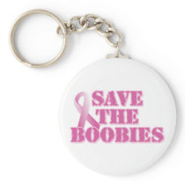 Save the Boobies Key Chain
