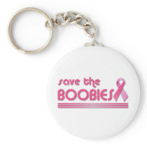 Save The Boobies Keychains