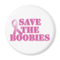 Save the Boobies Fridge Magnets