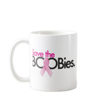 save the boobs mugs