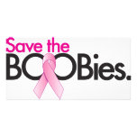 save the boobs photo cards