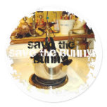 SAVE THE BUNNY Stickers
