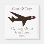 Save the Date: Aeroplane Refrigerator Magnets