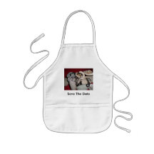 Save the Date Aprons