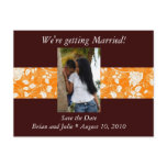 Save the Date Autumn Postcard