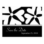 Save the Date - B&W Wedding Postcard