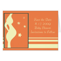 Save the Date Baby Shower Card
