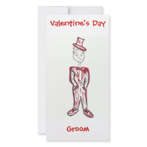 Save the Date/Bachelor party Groom Personalized Photo Card