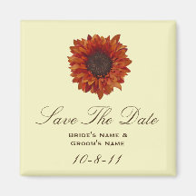 Save The Date - Barnwood & Daisy Magnets