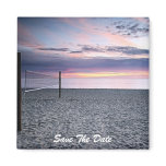 Save The Date Beach Sunset Magnet