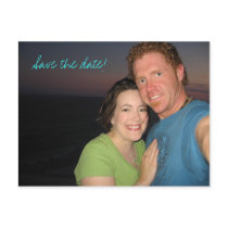 Save the date!, beach wedding post cards