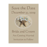 Save the Date Beach Wedding postcards