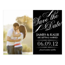 SAVE THE DATE | BLACK & WHITE POST CARDS