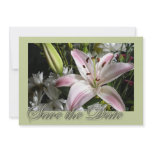 Save the Date Bouquet of Lilies Invitation