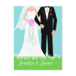 Save the Date - Bride & Groom Postcard