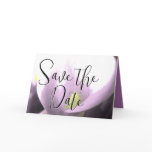 Save the Date Cala Lily - Purple-Lavender cards