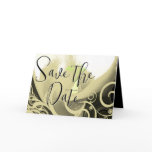 Save the Date Cala Lily - Tan and ... - Customised cards