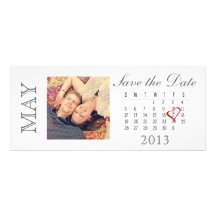 Save the Date Calendar: May 2013 Custom Invites