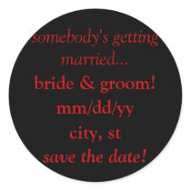 save the date calendar stickers (wedding)