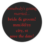 save the date calendar stickers (wedding)
